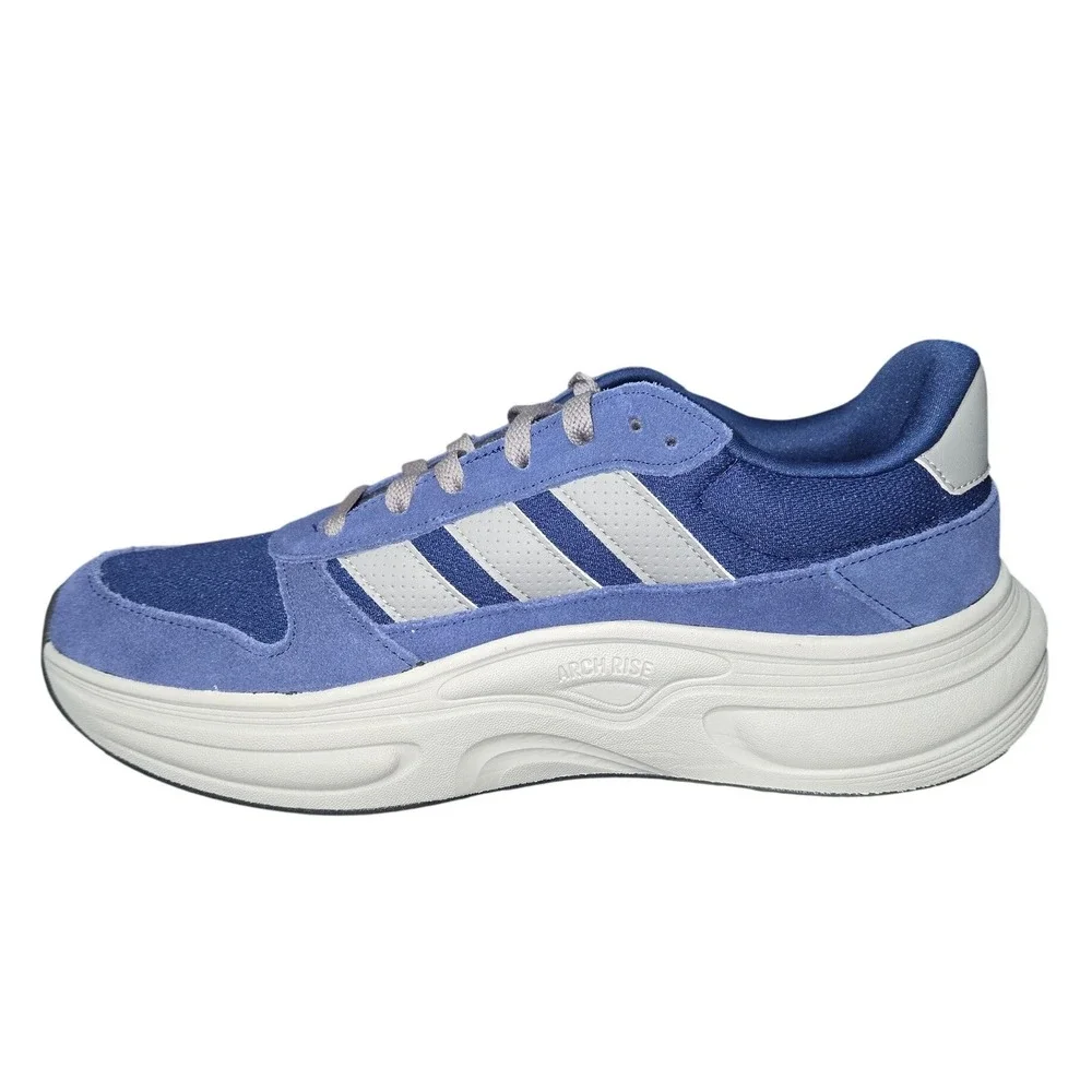 Adidas Cloudfoam Cuxxion 80s Mens Blue Grey Sneakers KJ4274 Wide Size 9.5